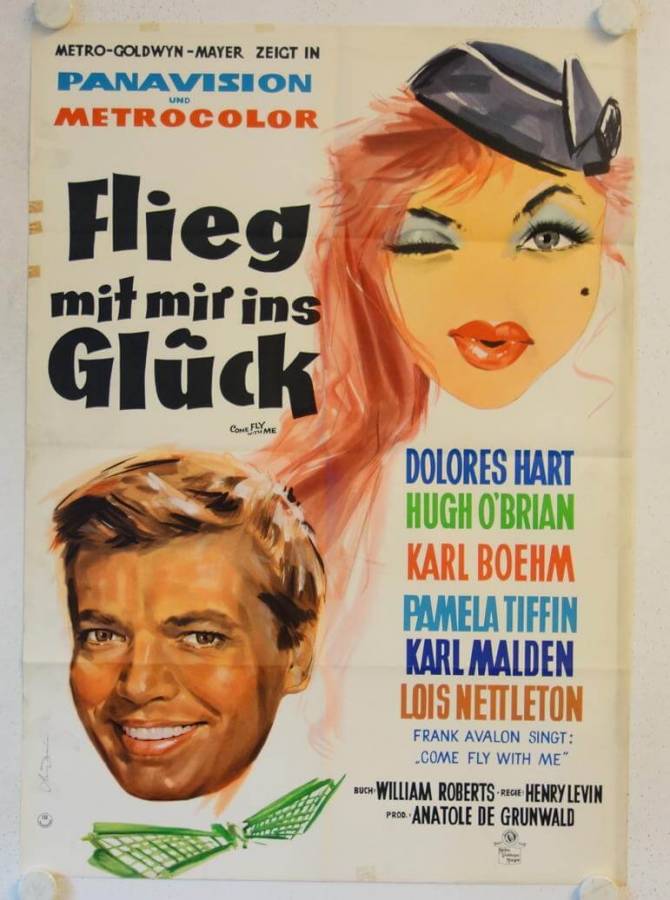 Flieg mit mir ins Glück originales deutsches Filmplakat